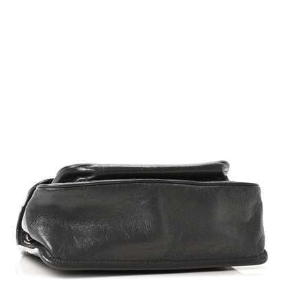 Saint Laurent Crinkled Calfskin Matelasse Monogram Medium Niki Chain Satchel Storm 4 of 10