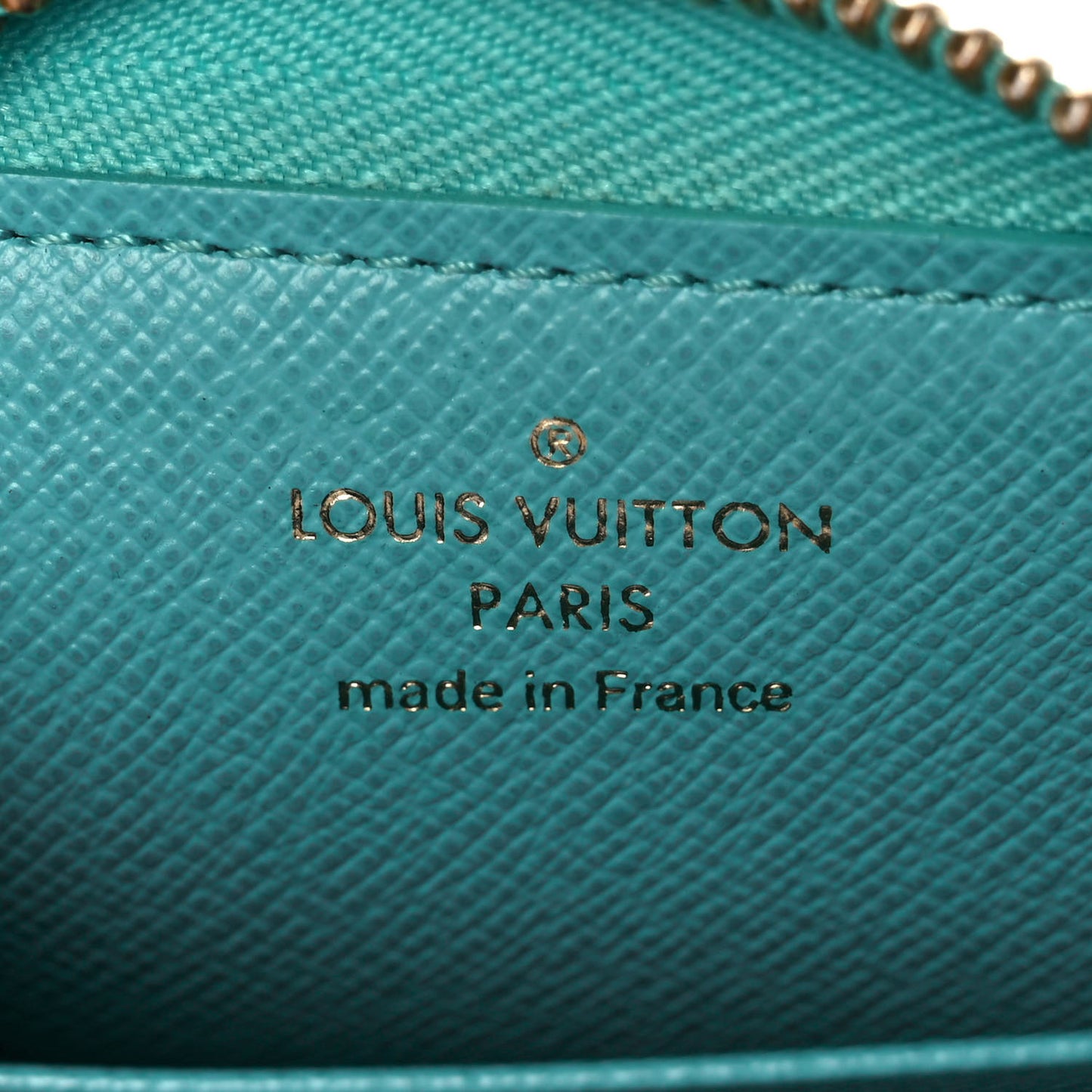Monogram Zippy Multicartes Turquoise