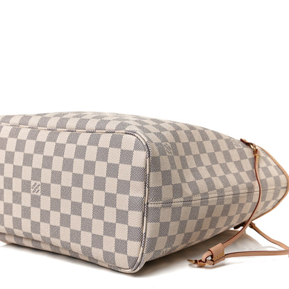 Louis Vuitton Damier Azur Neo Neverfull MM Rose Ballerine 12 of 12