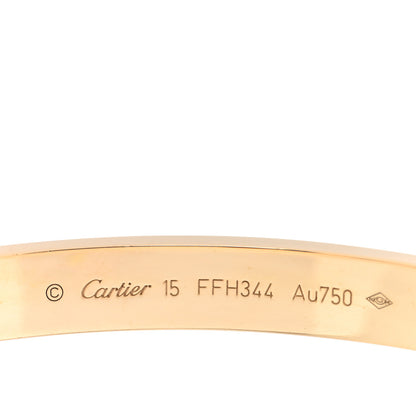 Cartier 18K Yellow Gold LOVE Bracelet 15 5 of 7