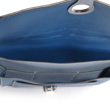 Hermes Swift Dogon Combined Wallet Bleu De Galice and Bleu Lin 7 of 9