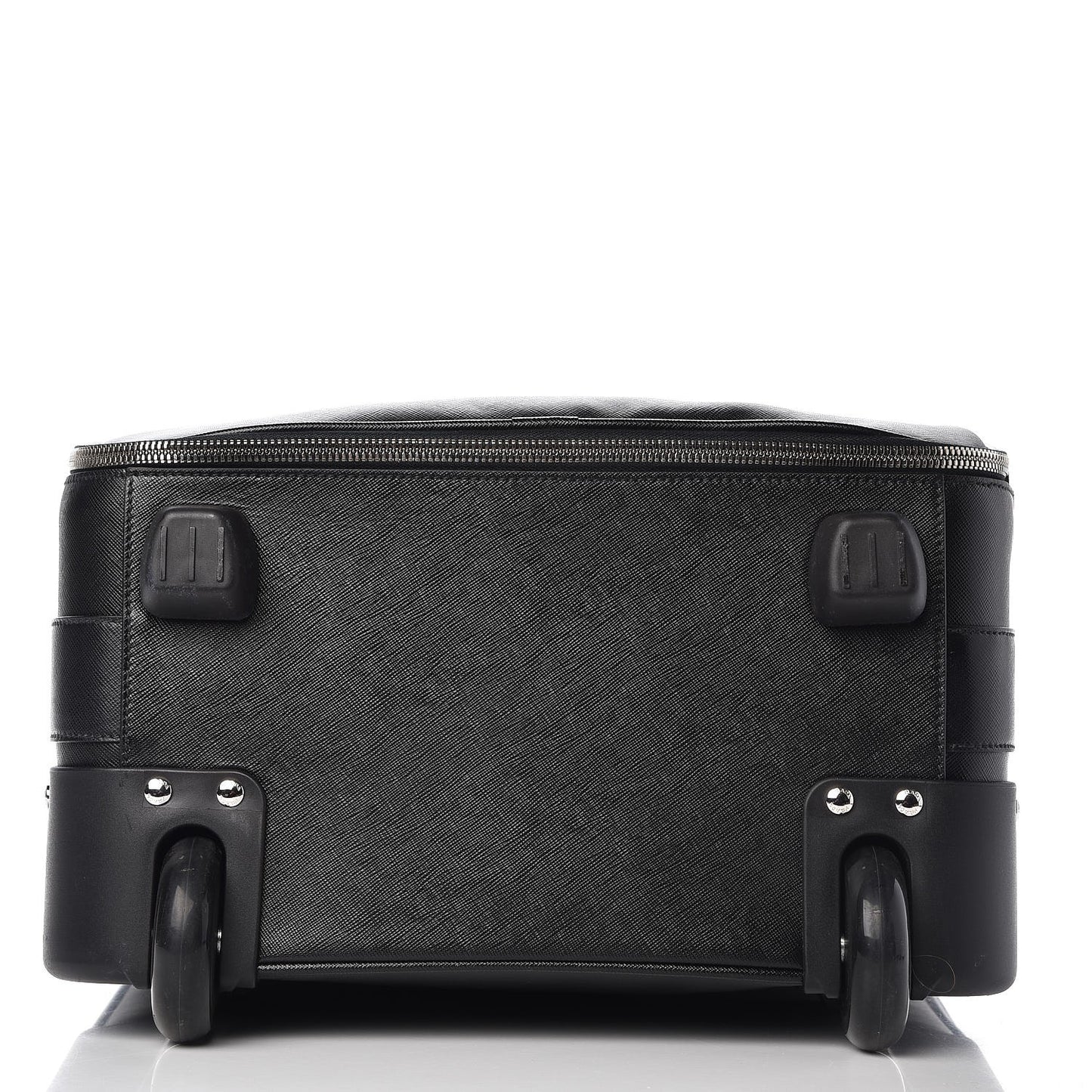 Saffiano Travel Trolley Luggage Black
