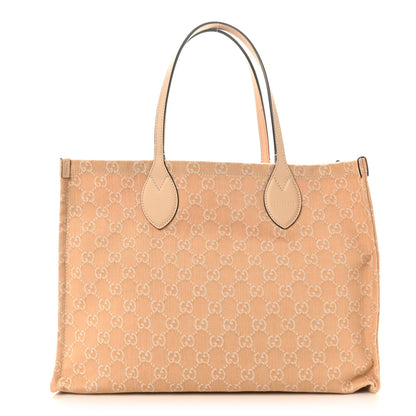 Gucci Denim Ophidia GG Monogram Large Tote Light Beige 1 of 12