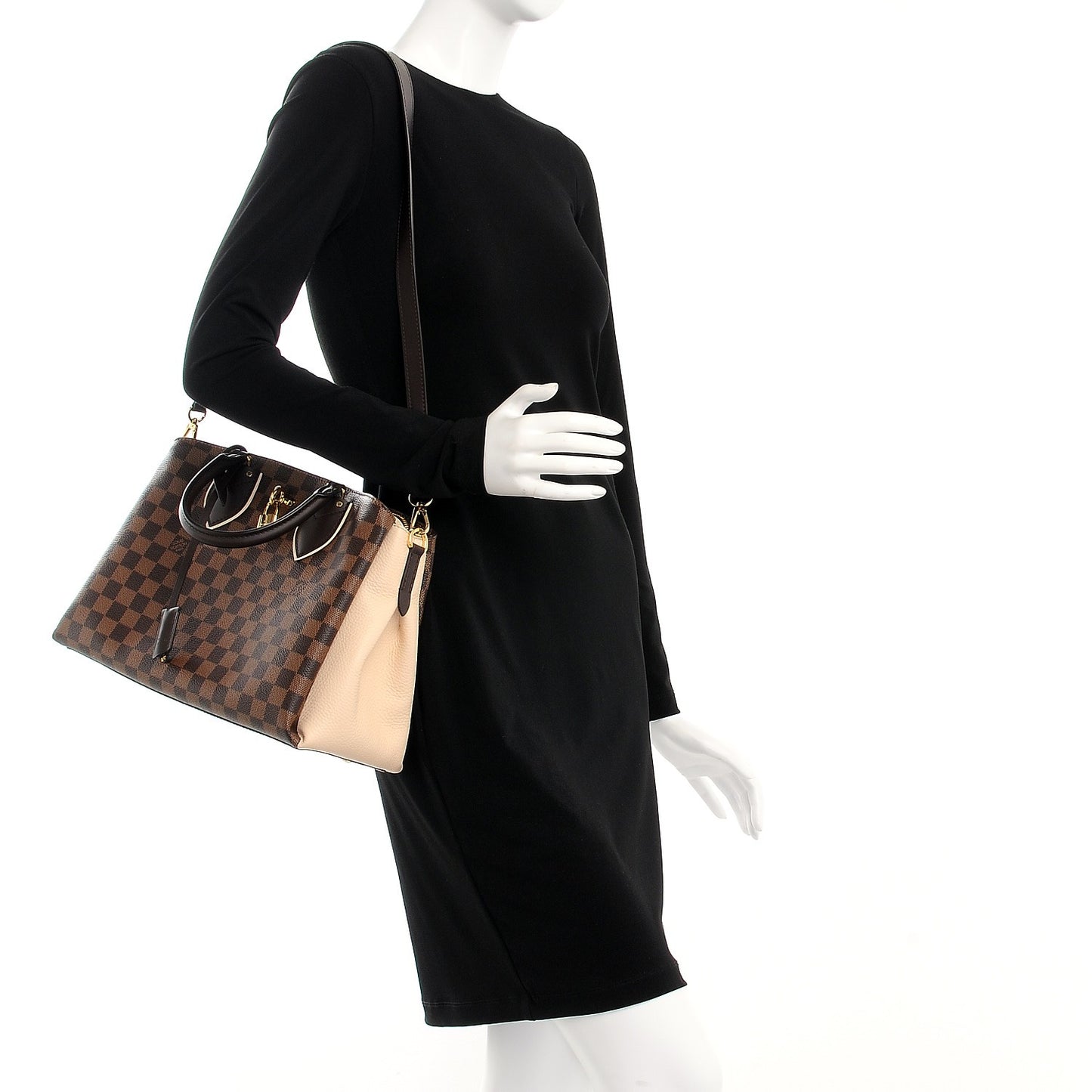 Cuir Taurillon Damier Ebene Normandy Ebene