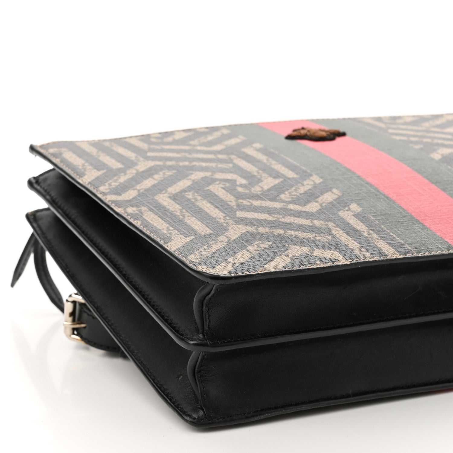 Gucci GG Supreme Monogram Caleido Web Messenger Beige Ebony 9 of 12