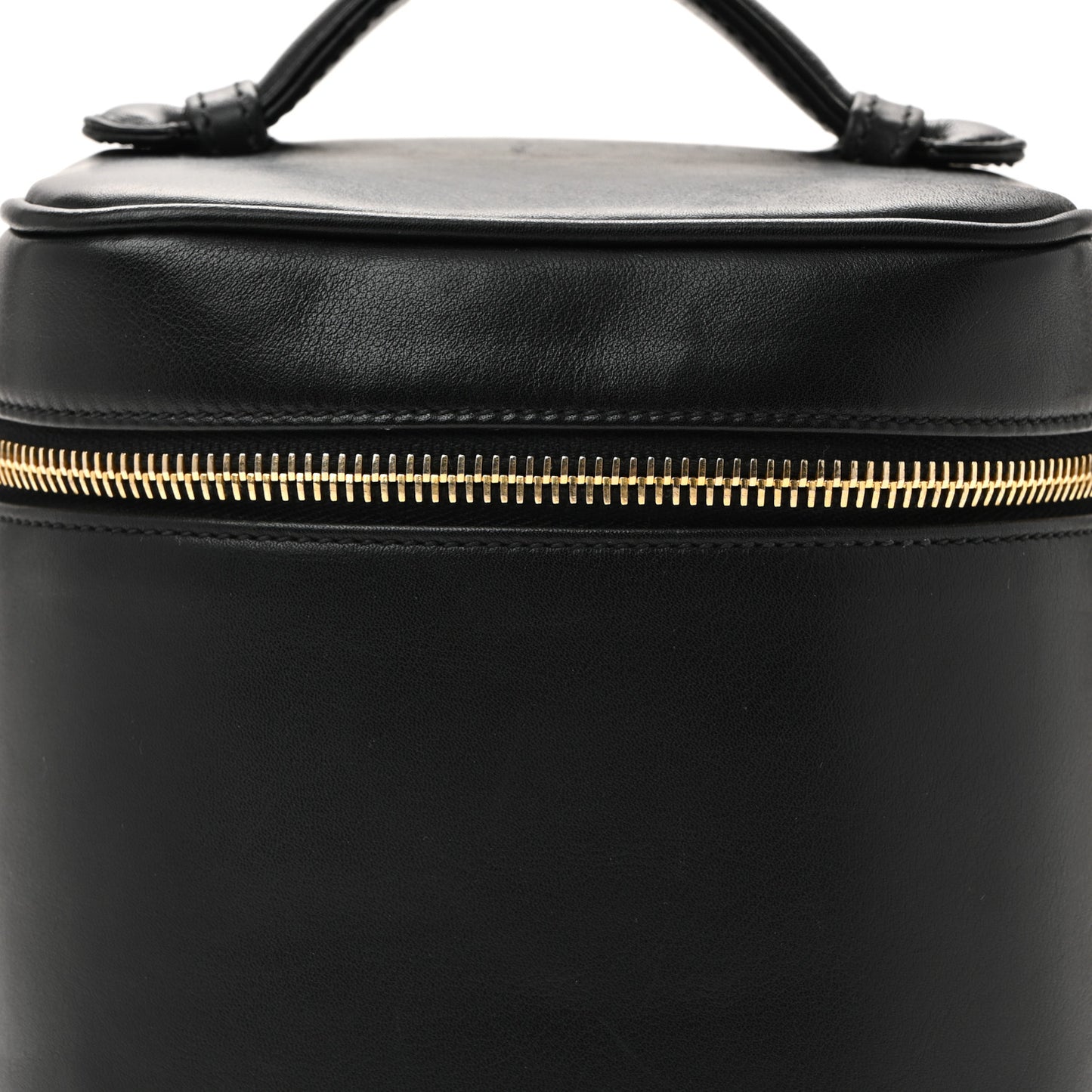Lambskin Vanity Cosmetic Bag Black
