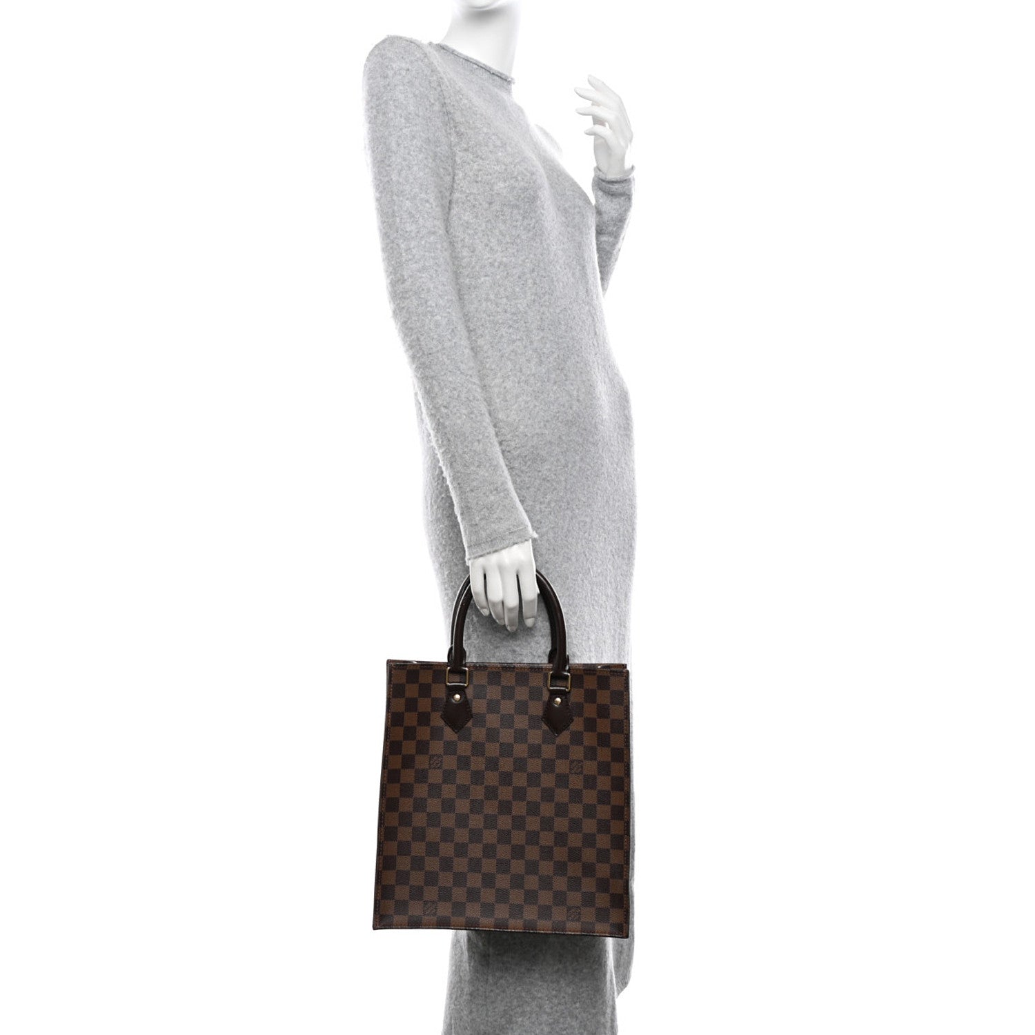 Louis Vuitton Damier Ebene Sac Plat PM 2 of 12