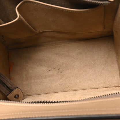Celine Drummed Calfskin Micro Luggage Dune 5 of 10