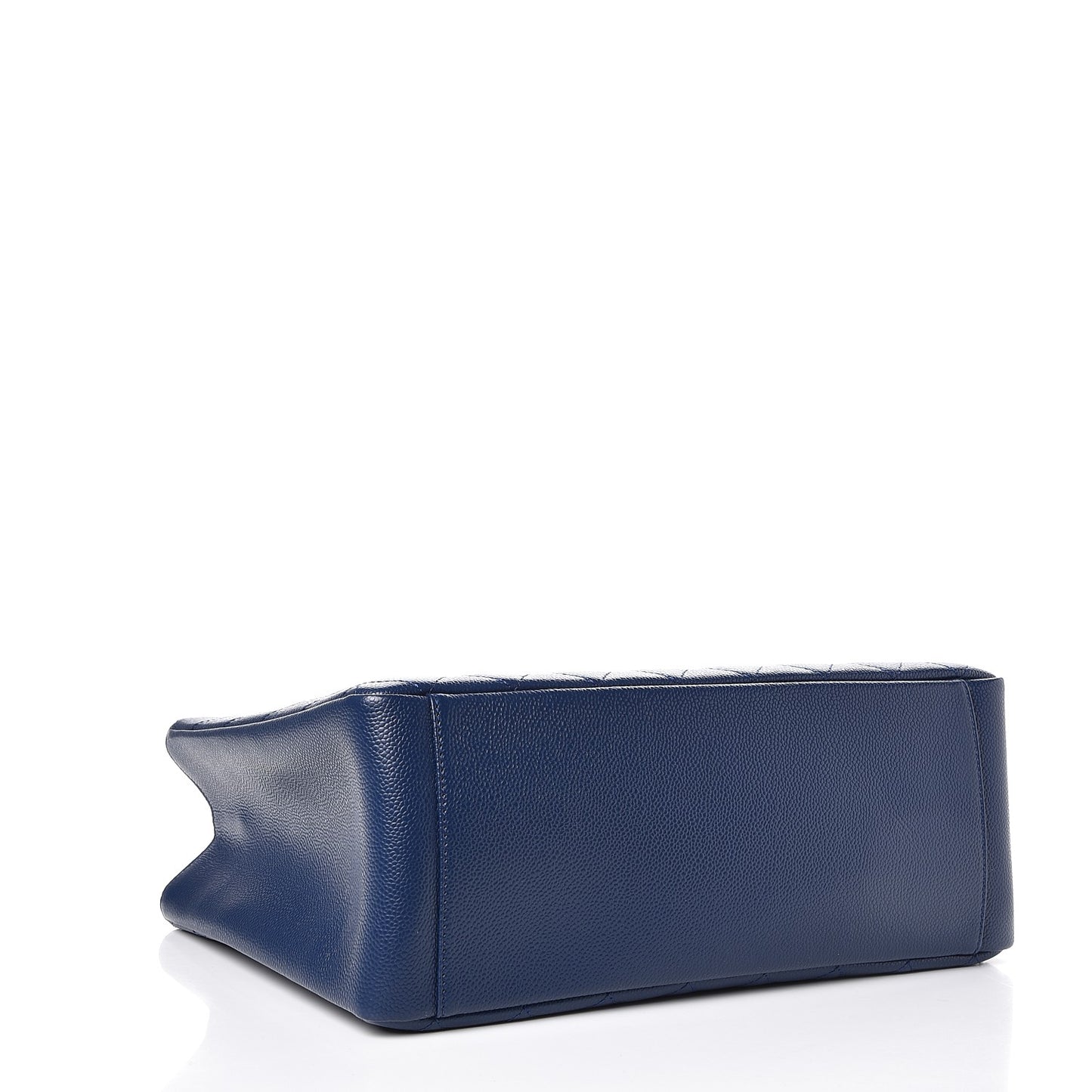 Caviar Quilted Grand Shopping Tote GST Dark Navy Blue