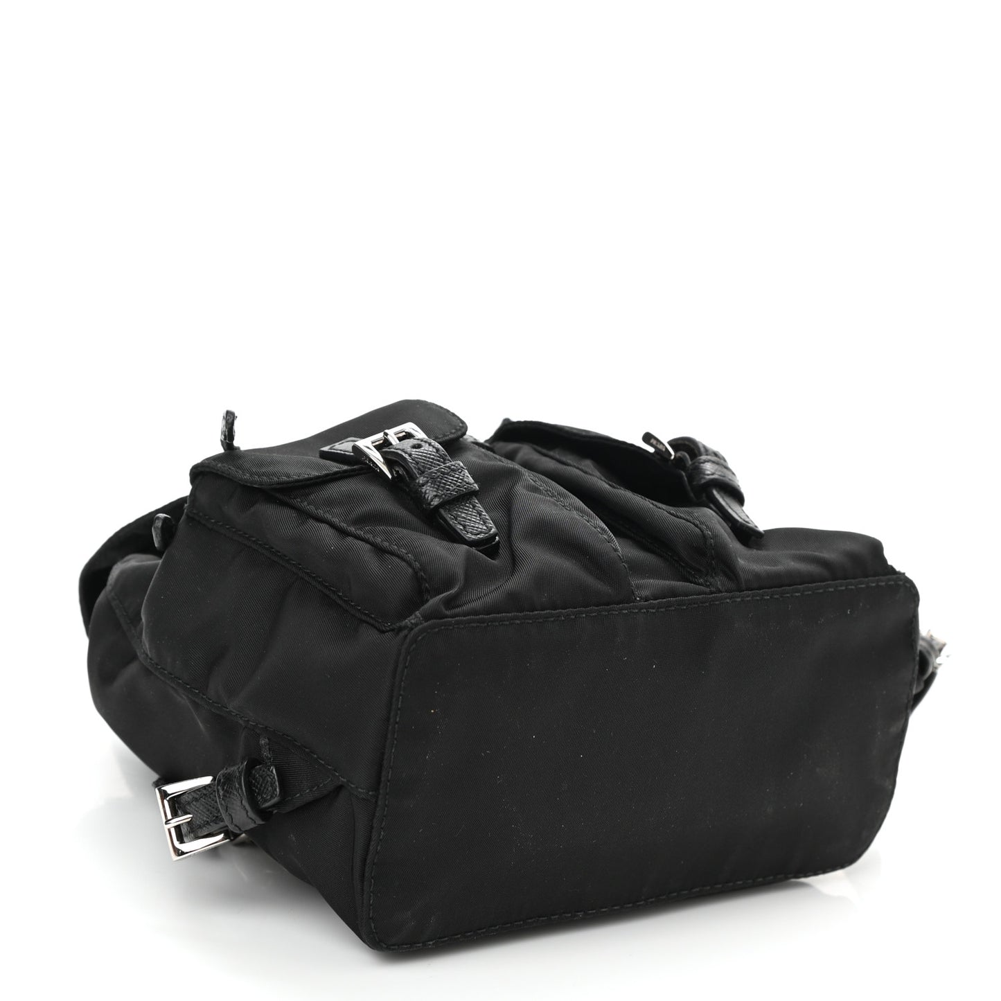Nylon Vela Mini Crossbody Backpack Black