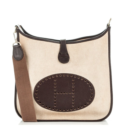 Hermes Toile Natural Barenia Evelyne GM Ebene 1 of 7
