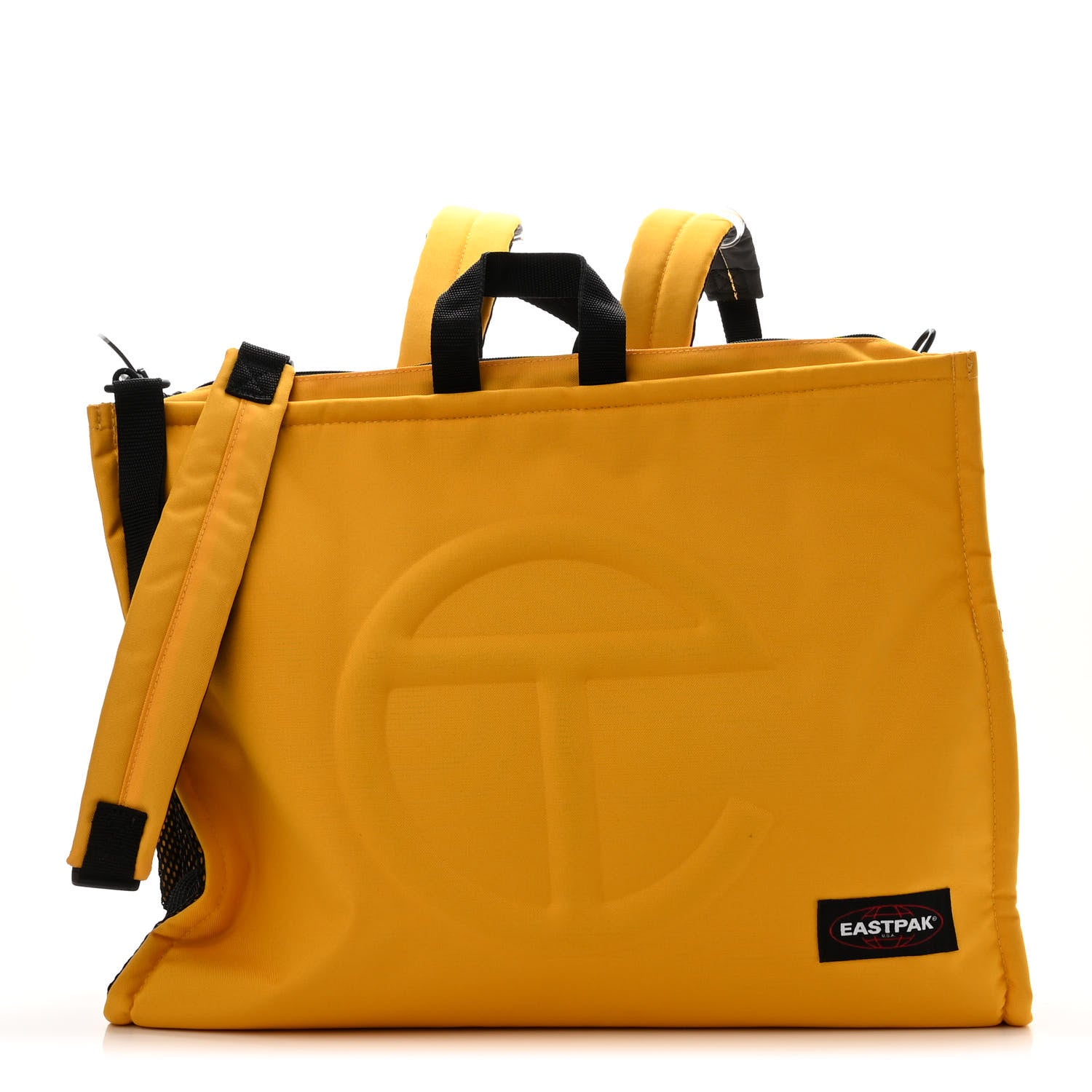 Telfar X EASTPAK Tactical Canvas Large Shopper Yellow 1 of 10