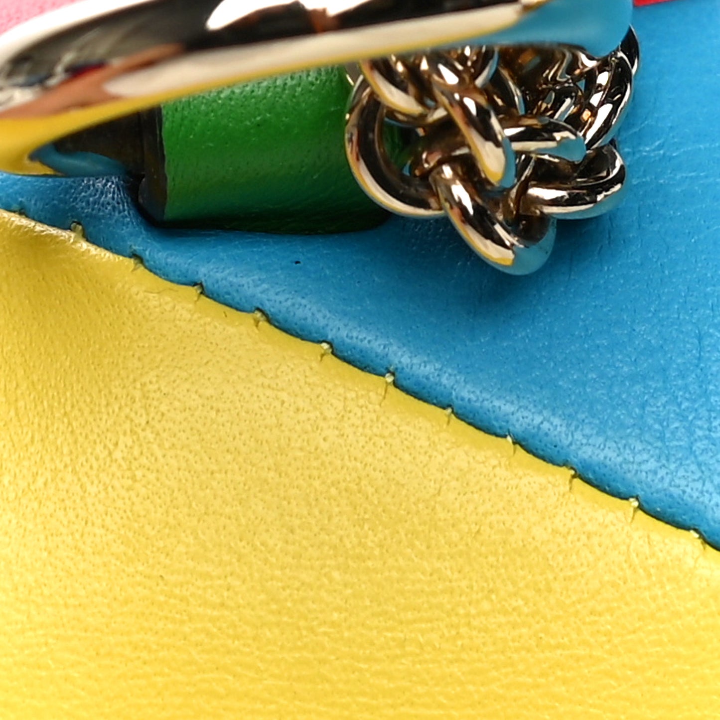 Vitello 1973 Medium Glam Lock Rockstud Flap Multicolor