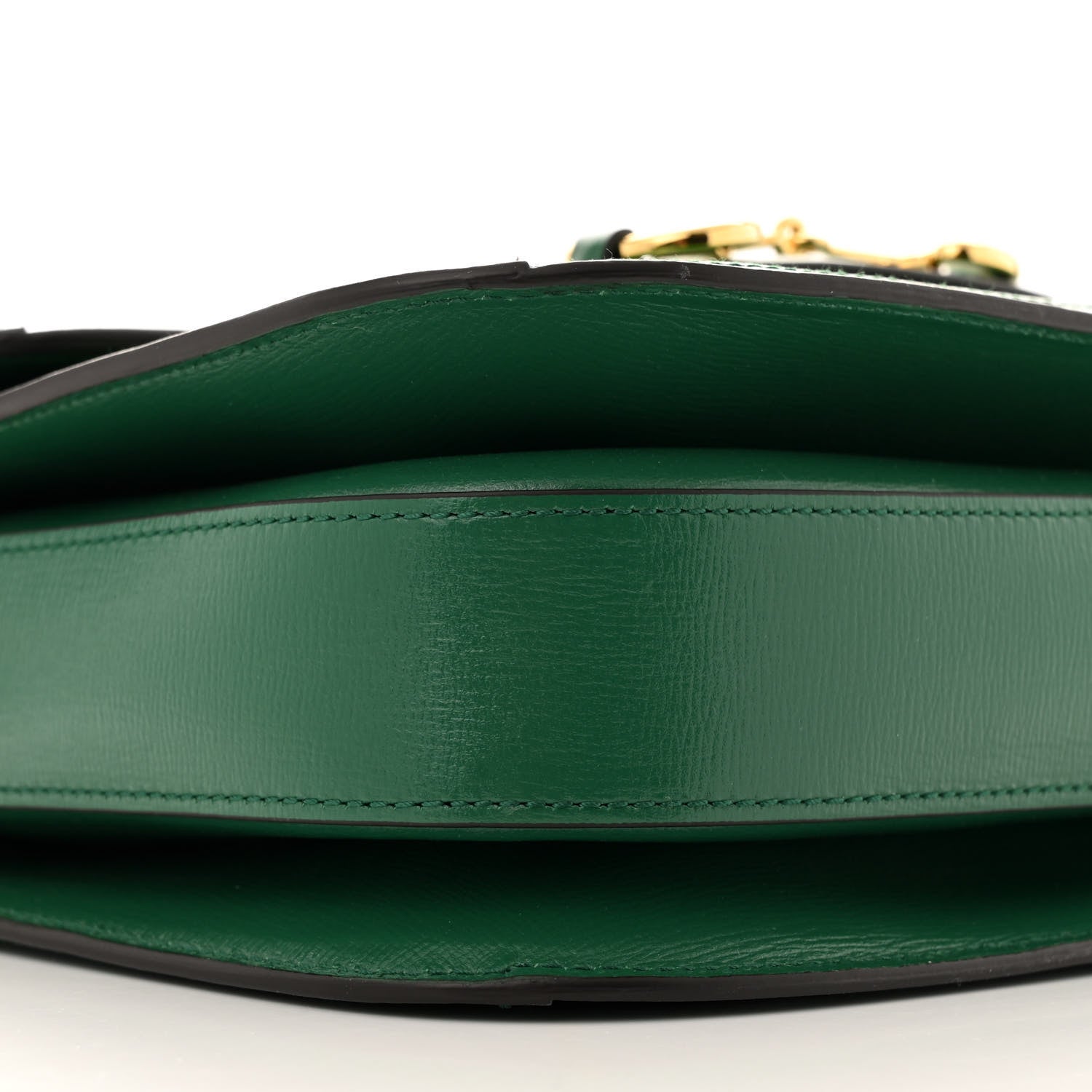 Gucci Azalea Calfskin Horsebit 1955 Shoulder Bag New Shamarock Emerald 9 of 11