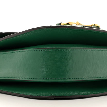 Gucci Azalea Calfskin Horsebit 1955 Shoulder Bag New Shamarock Emerald 9 of 11