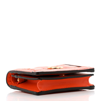 Gucci Calfskin GG Matelasse Card Case Wallet Deep Orange 4 of 7
