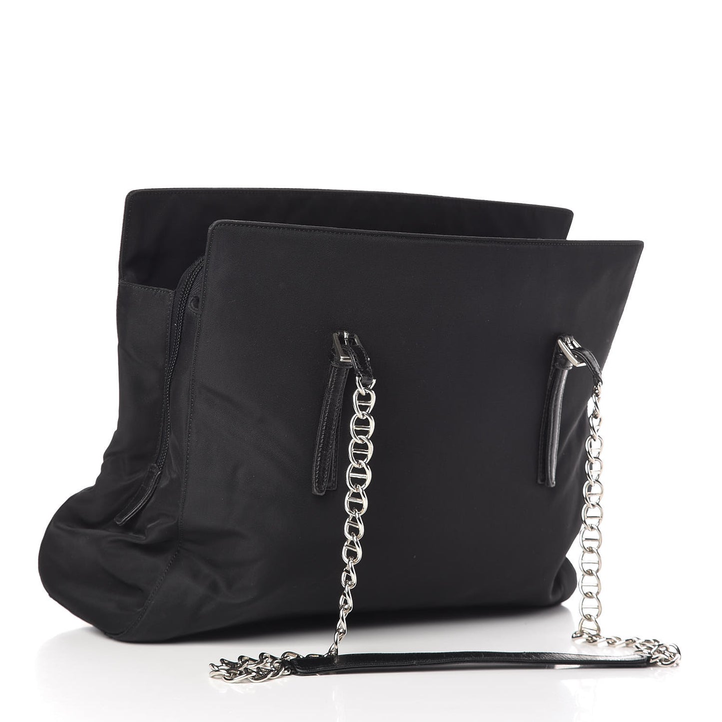 Tessuto Nylon Shopping Tote Black