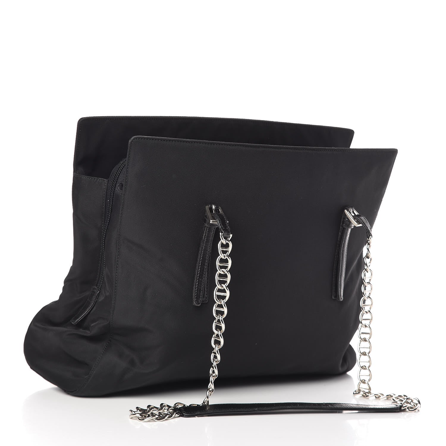 Prada Tessuto Nylon Shopping Tote Black 3 of 10