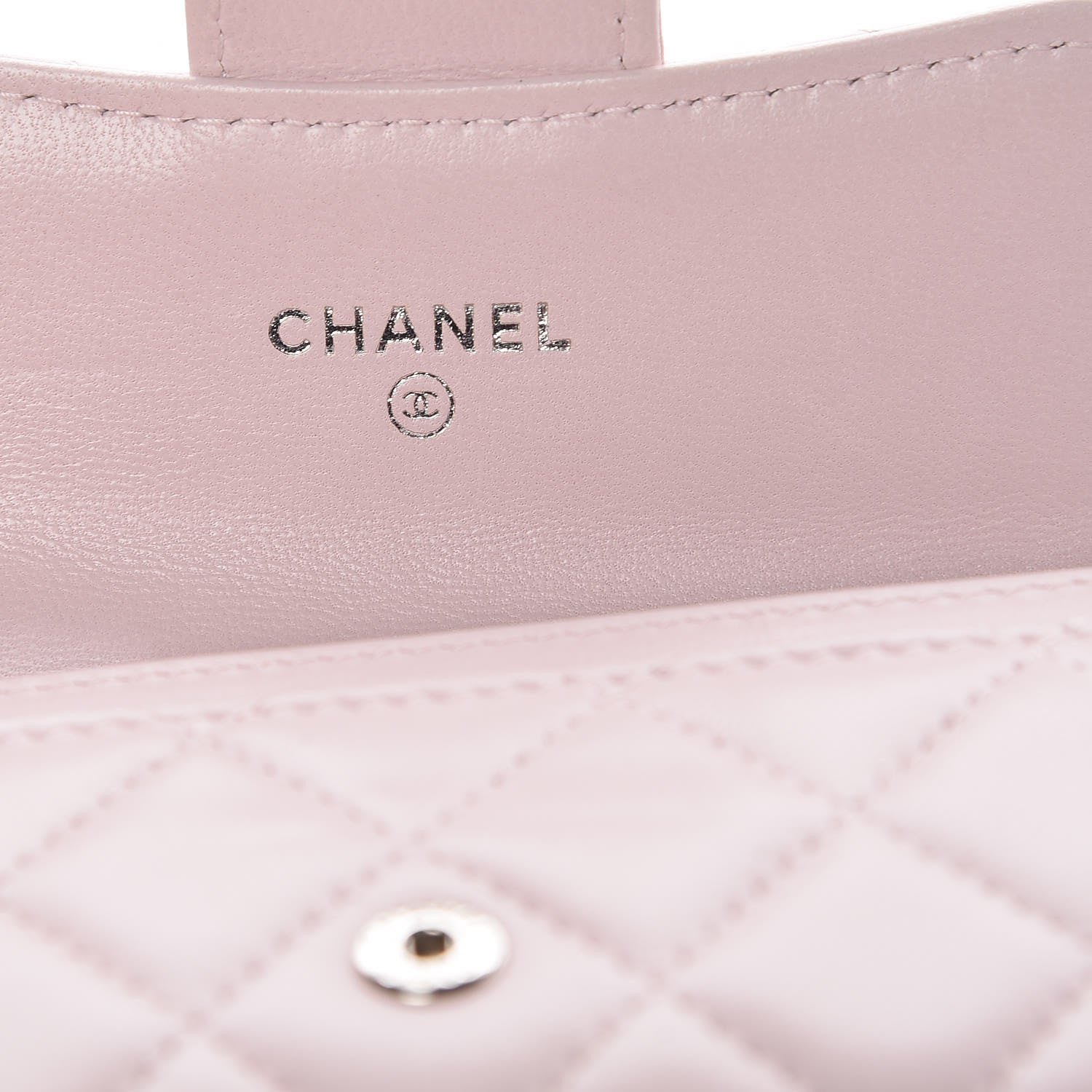 Chanel Lambskin Quilted Card Holder Light Pink 6 of 9