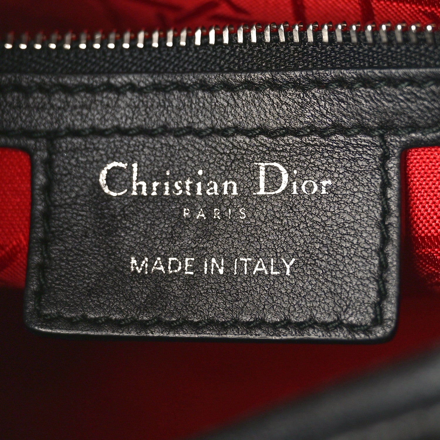 Christian Dior Lambskin Cannage Medium Lady Dior Black 6 of 8