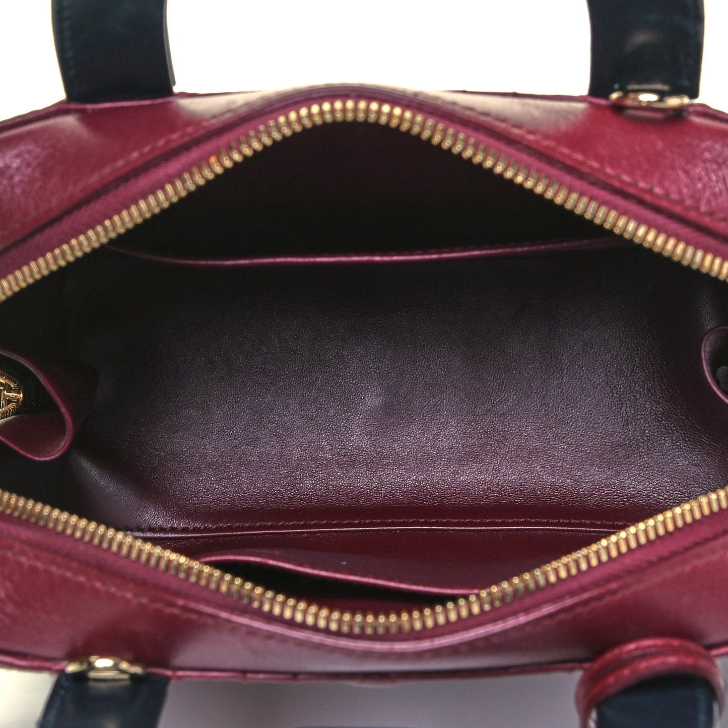 Lambskin Cannage Lily Tote Red Sapphire Blue