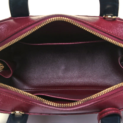 Christian Dior Lambskin Cannage Lily Tote Red Sapphire Blue 7 of 9