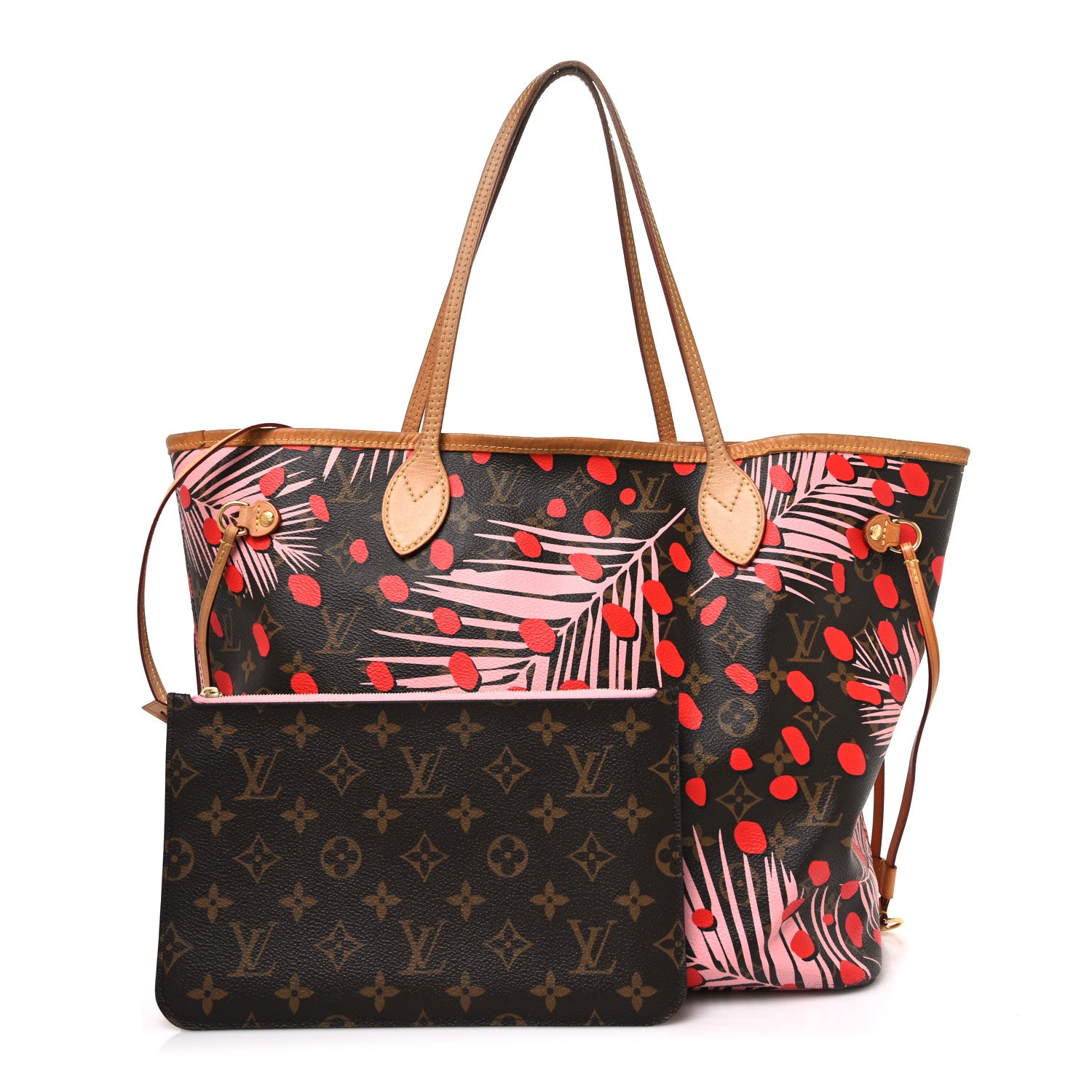 Louis Vuitton Monogram Jungle Dots Neo Neverfull MM Sugar Pink Poppy 3 of 11