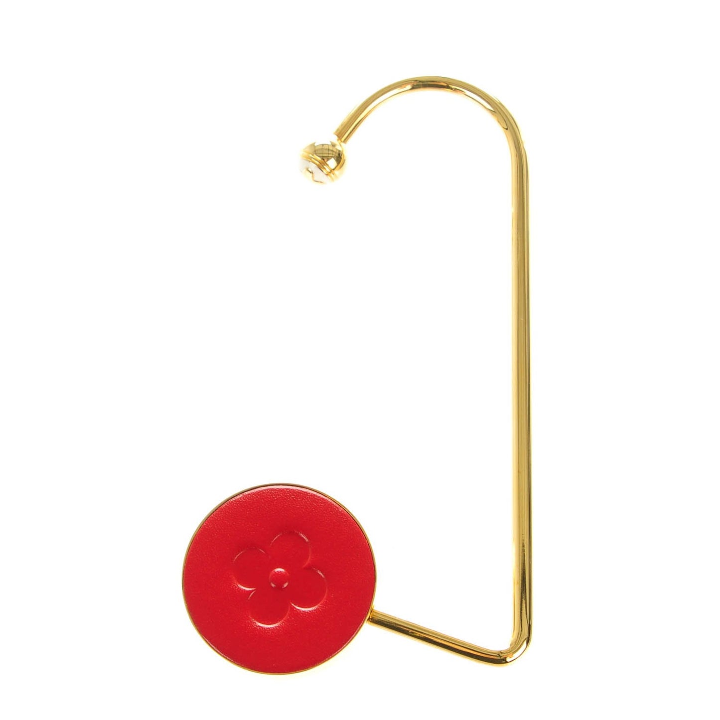 Fleur Purse Hook Red Gold