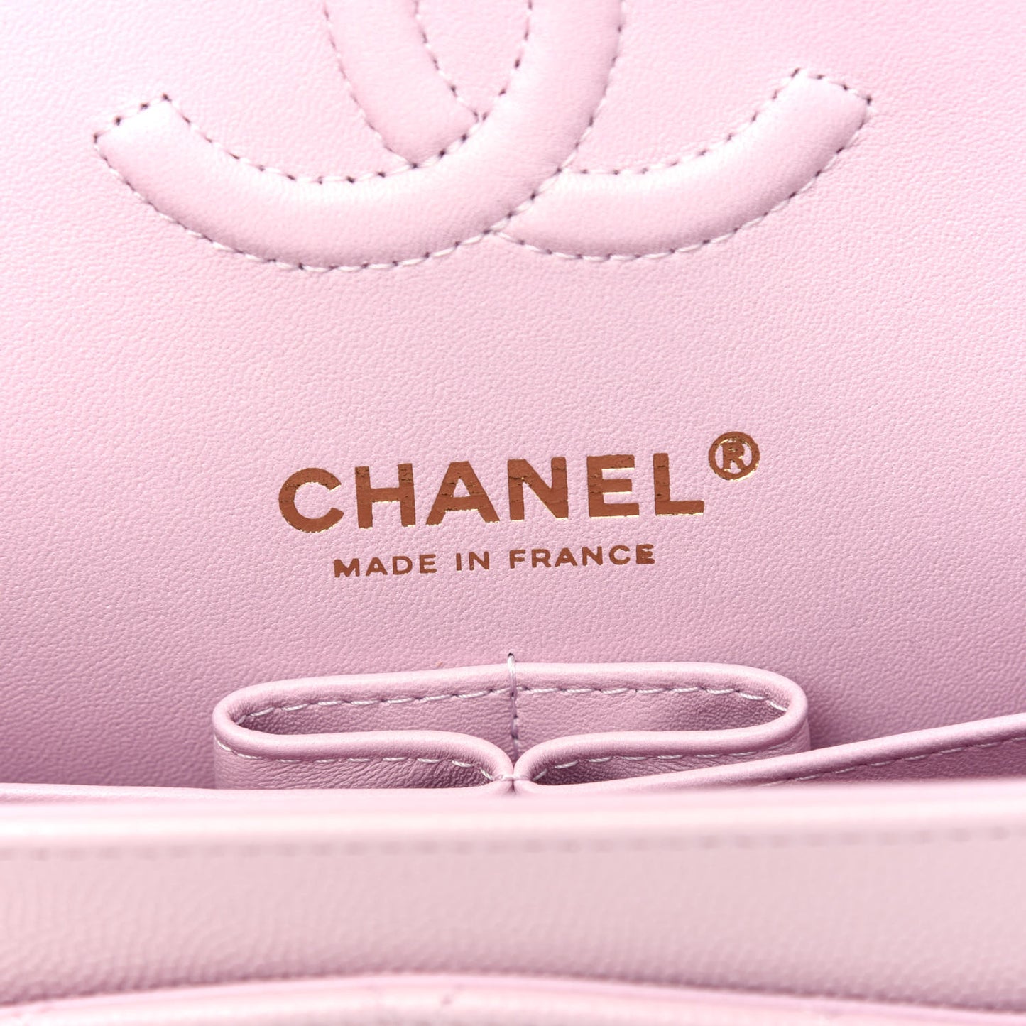 Caviar Quilted Small Double Flap Light Pink