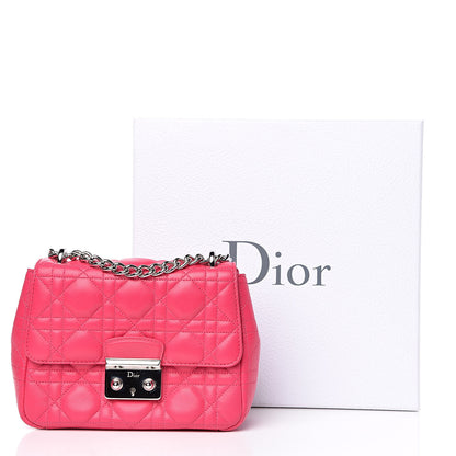 Christian Dior Lambskin Cannage Mini Miss Dior Flap Fuchsia 12 of 12