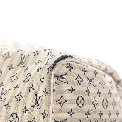 Louis Vuitton Mini Lin Croisette Speedy 30 Blue 10 of 19