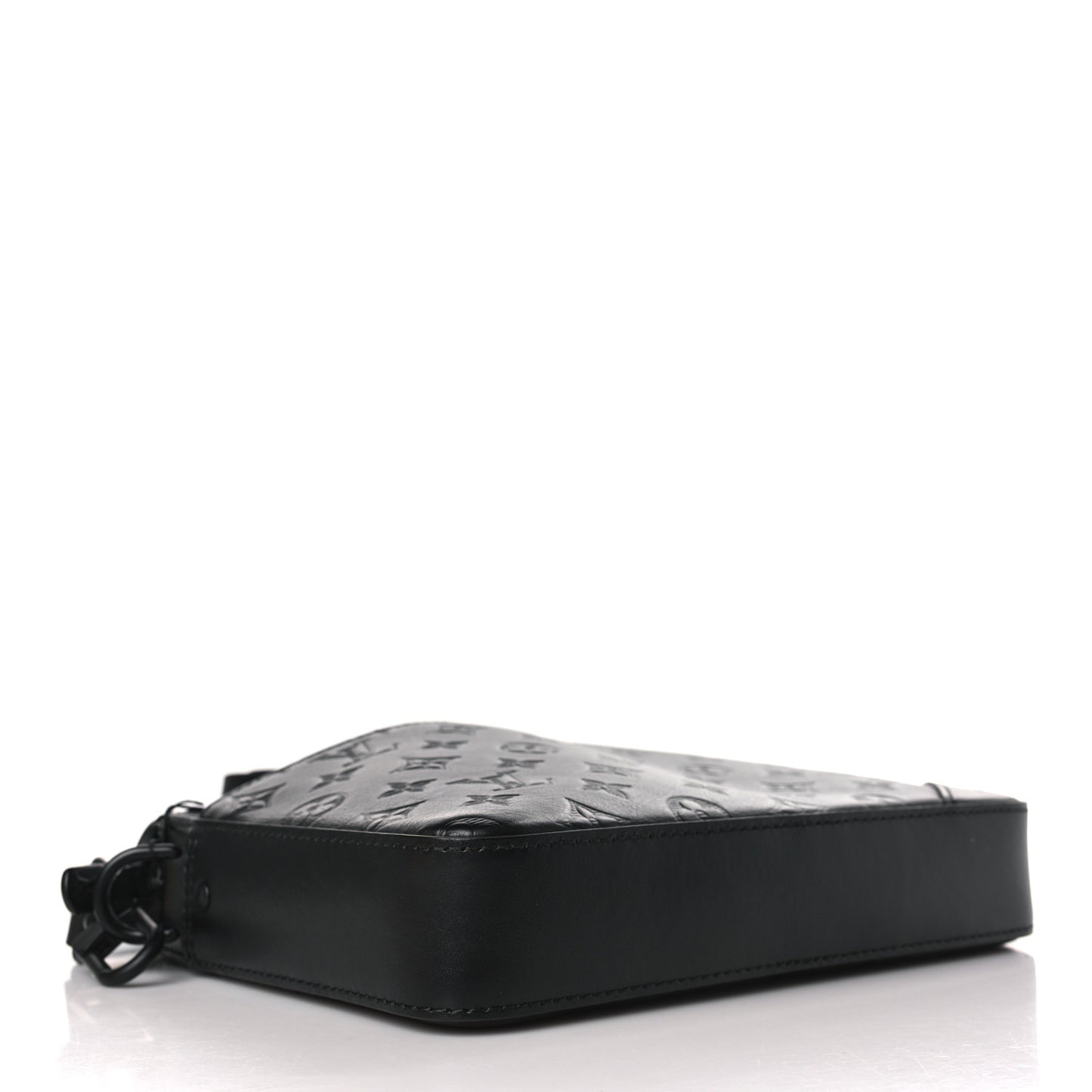 Calfskin Monogram Shadow Duo Messenger Black