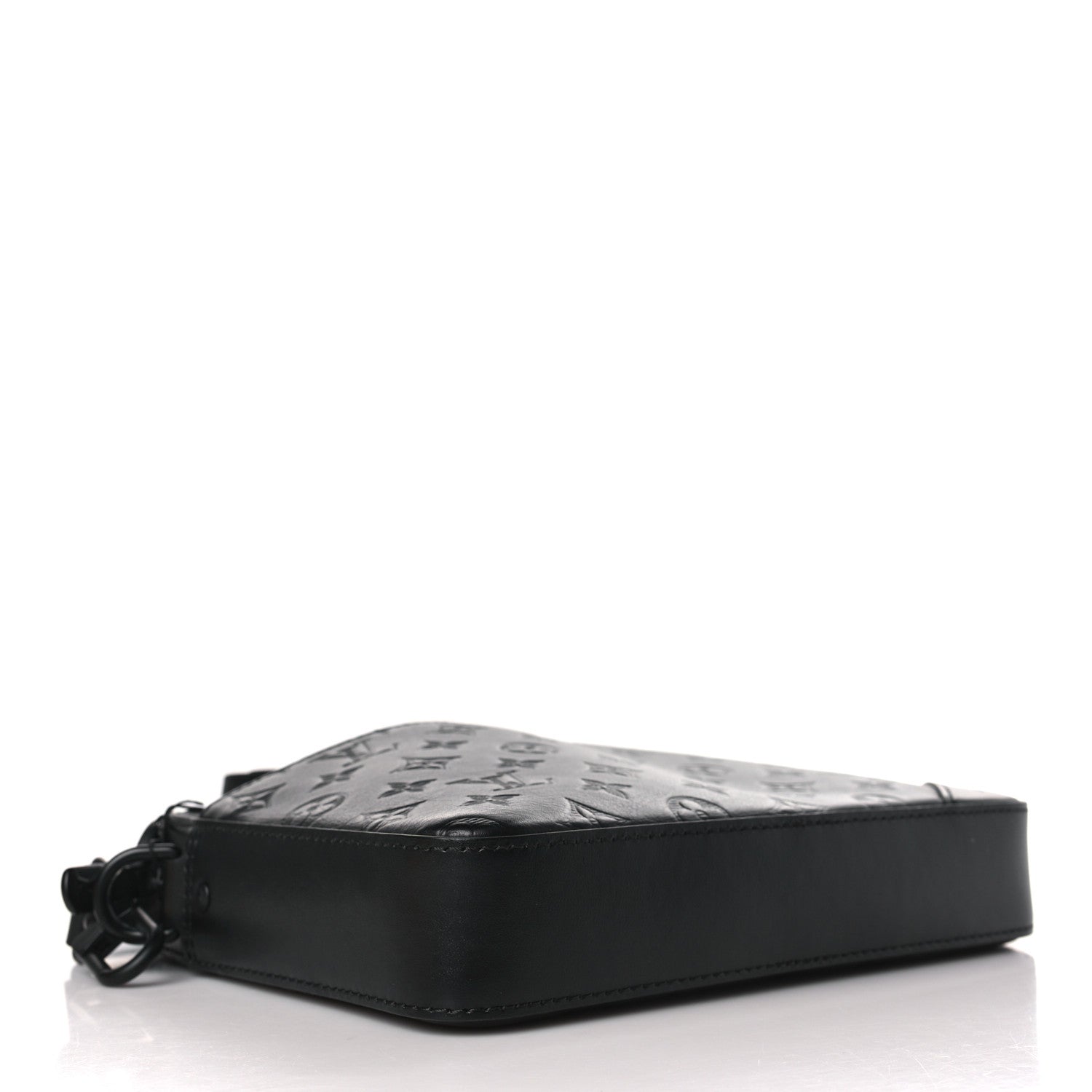 Louis Vuitton Calfskin Monogram Shadow Duo Messenger Black 4 of 8