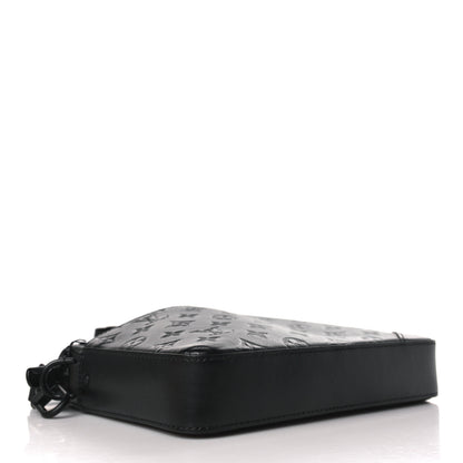 Louis Vuitton Calfskin Monogram Shadow Duo Messenger Black 4 of 8