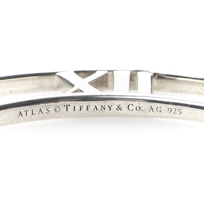 Tiffany Sterling Silver Atlas Flat Bangle Bracelet 4 of 5