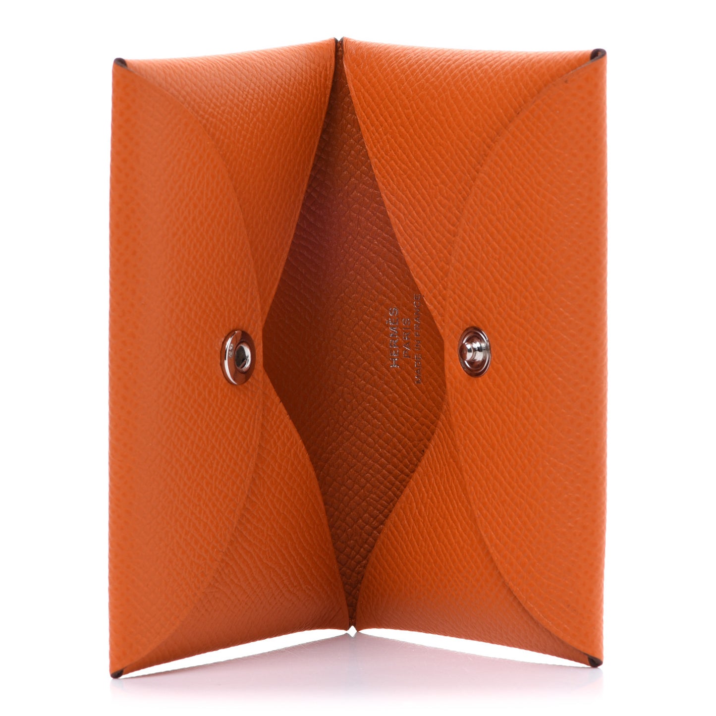 Epsom Calvi Card Case Orange