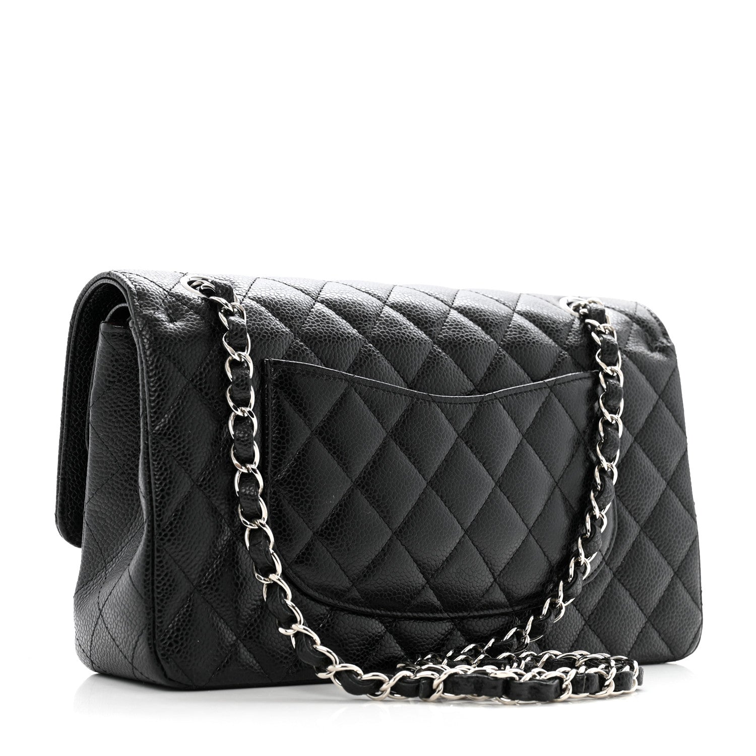 Chanel Caviar Quilted Medium Double Flap Black 3 of 12