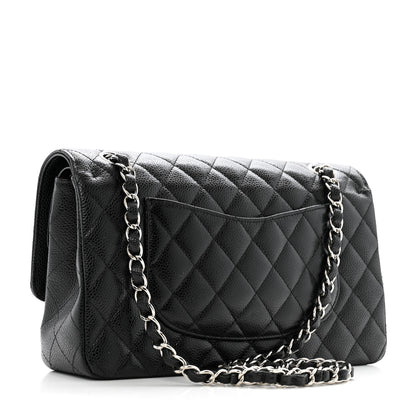 Chanel Caviar Quilted Medium Double Flap Black 3 of 12