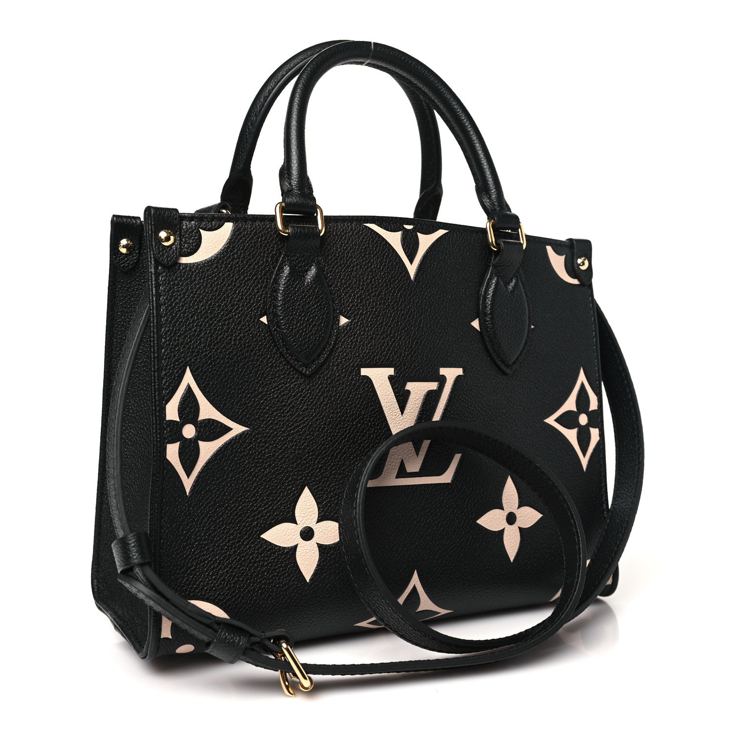 Louis Vuitton Empreinte Monogram Giant Onthego PM Black Beige 3 of 9