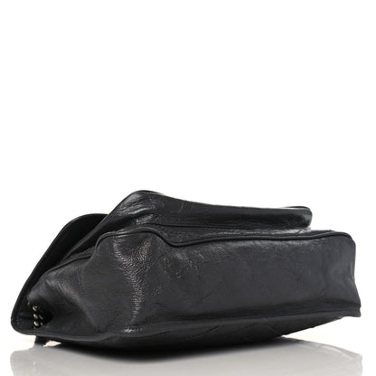 Saint Laurent Crinkled Calfskin Matelasse Monogram Large Niki Chain Satchel Asphalt 4 of 10