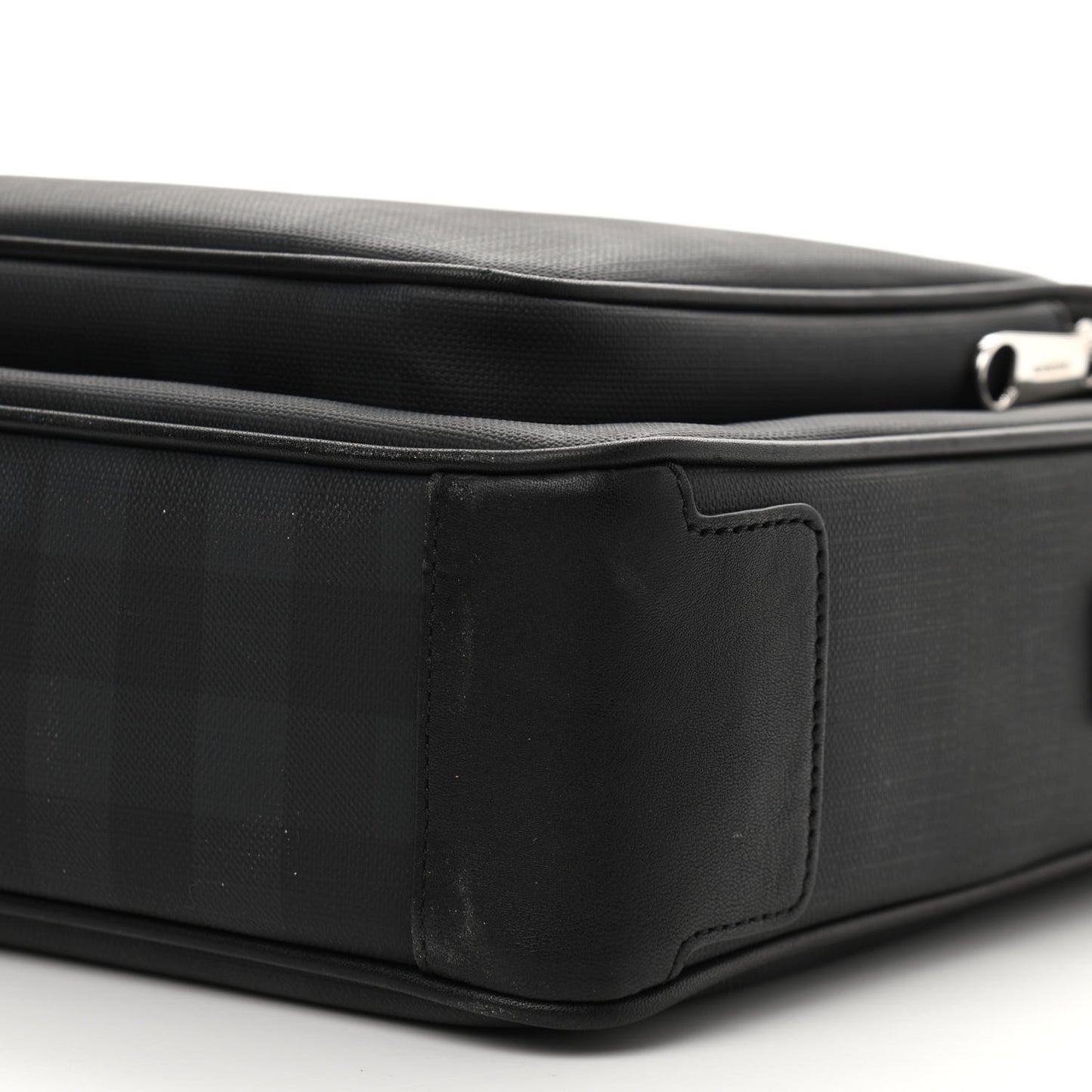 London Check Messenger Dark Charcoal