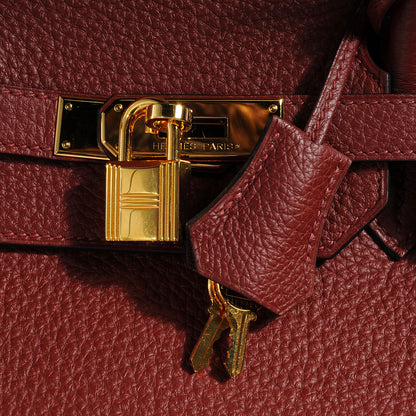 Hermes Taurillon Clemence Birkin 40 Sienne 10 of 10