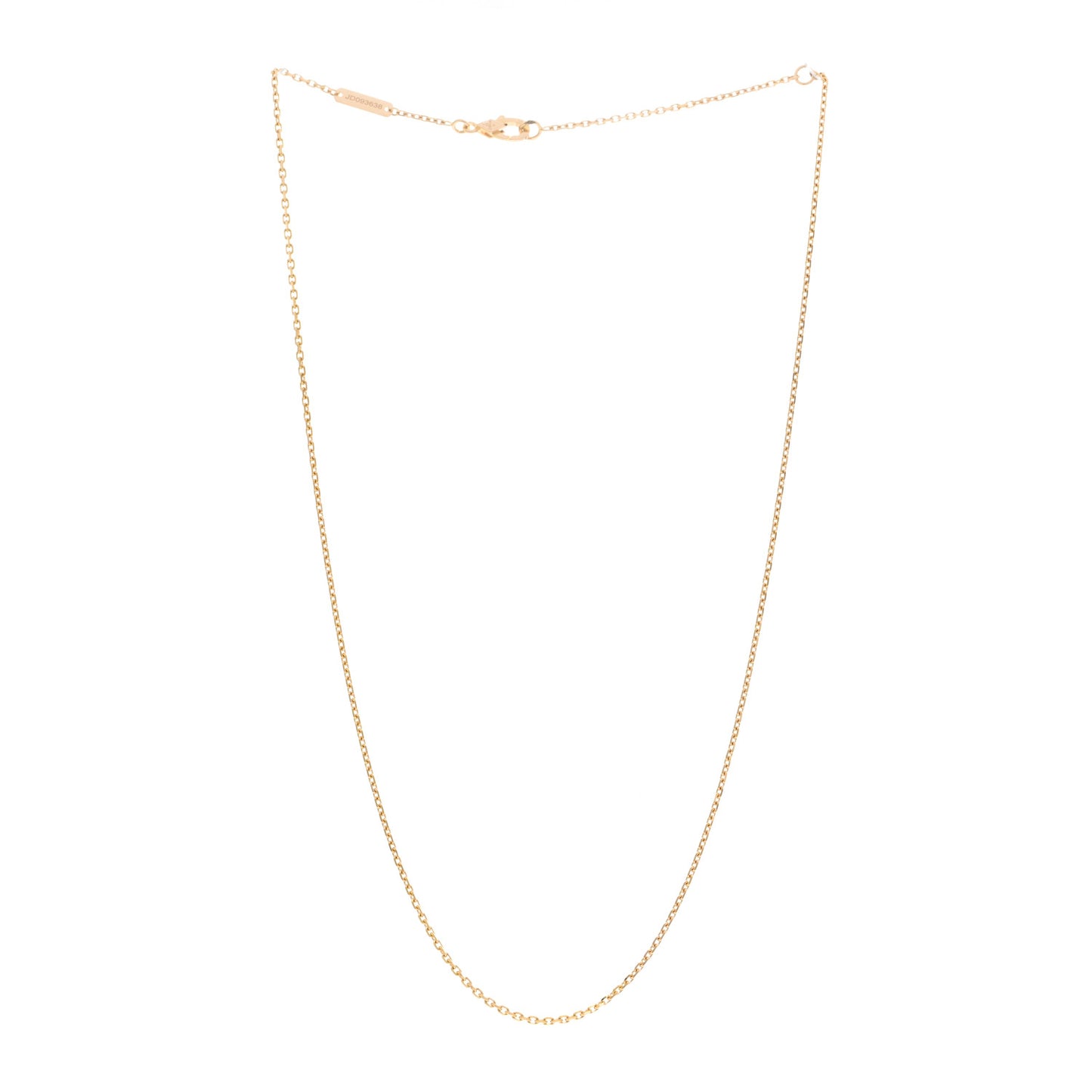 18K Yellow Gold Trace Chain Necklace