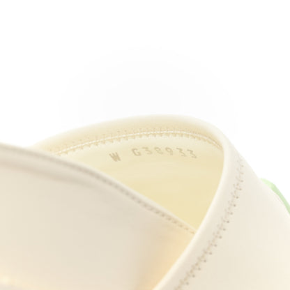 Chanel Lambskin Cha-Nel Mule Sandals 38 Ivory Multicolor 8 of 8