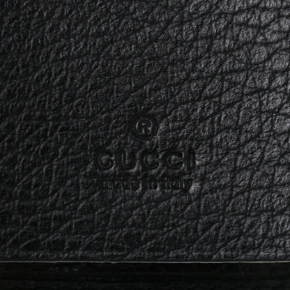 Gucci Pebbled Calfskin GG Marmont 6 Key Holder Black 6 of 7