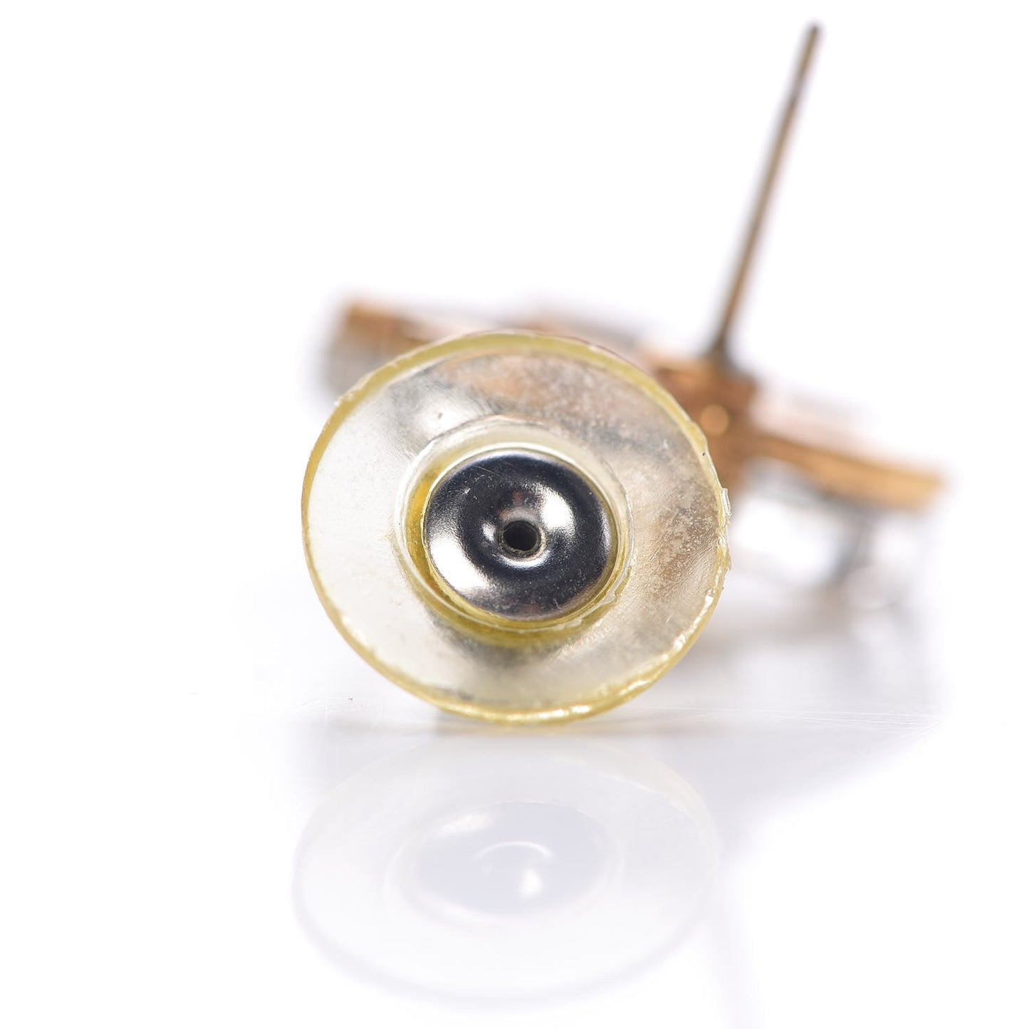 Resin CC Earrings Gold