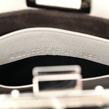 Fendi Shiny Nappa Micro Peekaboo Iconic Satchel White 7 of 11