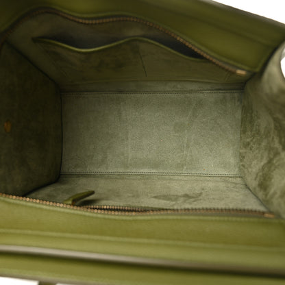 Celine Drummed Calfskin Micro Luggage Light Khaki 5 of 15