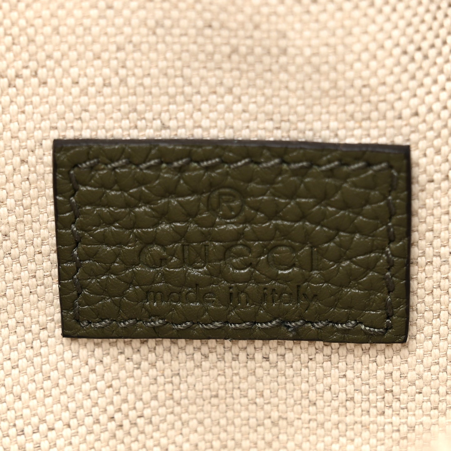 Piuma Calfskin Jumbo GG Embossed Small Belt Bag Dark Green