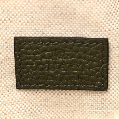 Gucci Piuma Calfskin Jumbo GG Embossed Small Belt Bag Dark Green 6 of 10